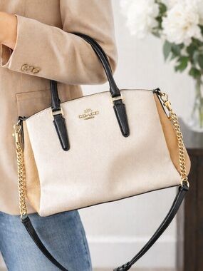 Coach Colorblock Leather Mini Christie Carryall Satchel Crossbody